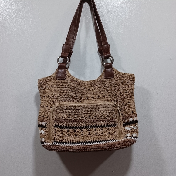 CROCHET BAG BROWN FOR WOMAN - Picture 2 of 4